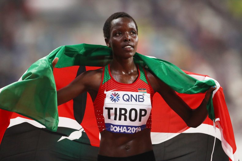 Agnes Tirop wins bronze