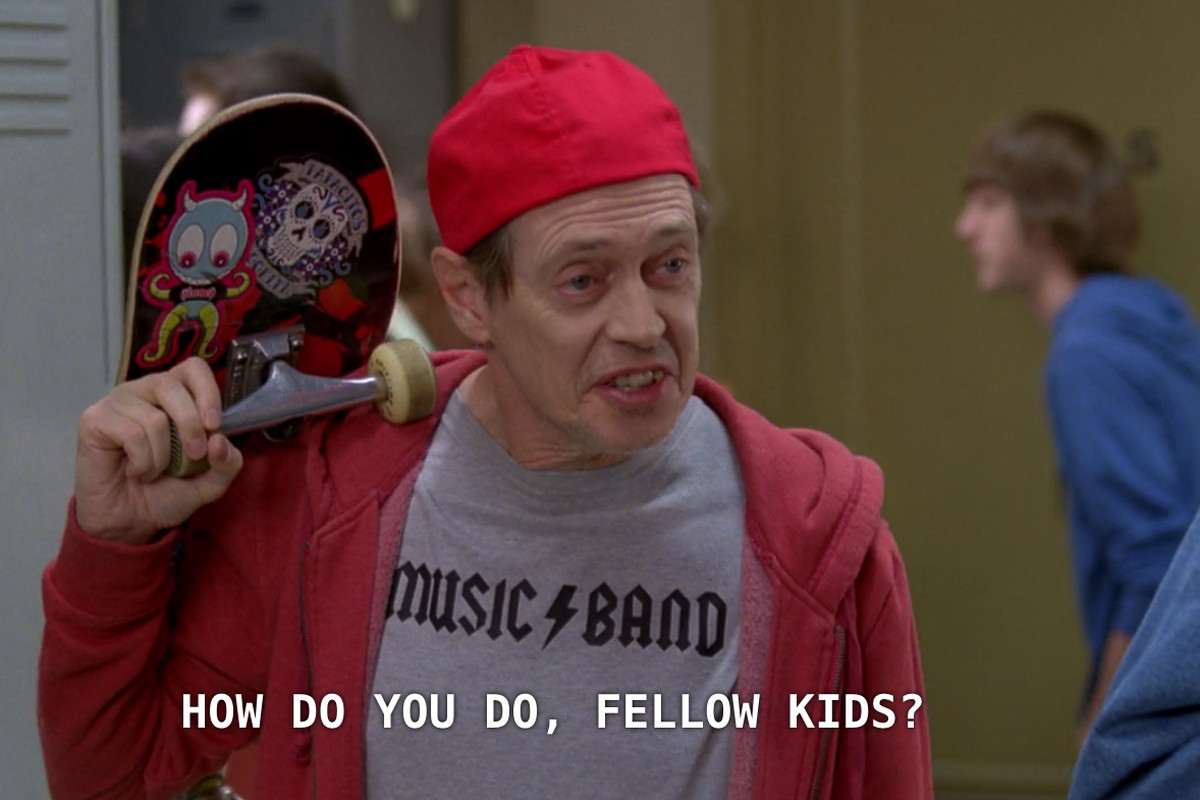 Steve Buscemi Dresses As How do You do Fellow Kids Meme Wins