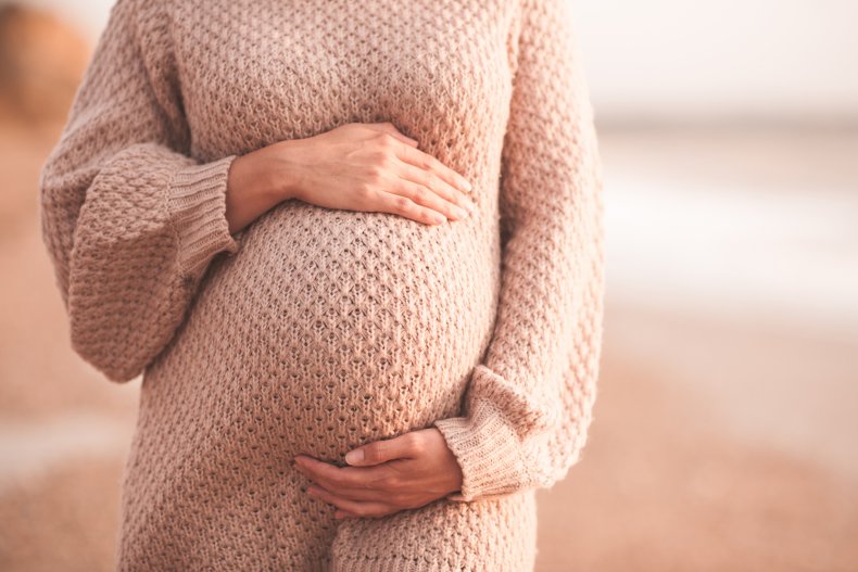 A pregnant woman