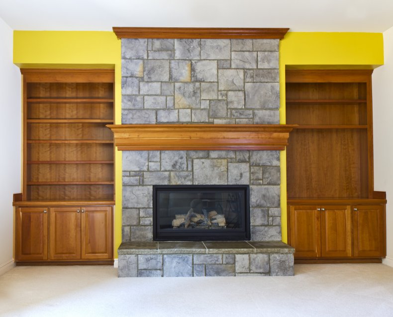 File photo of a fireplace.