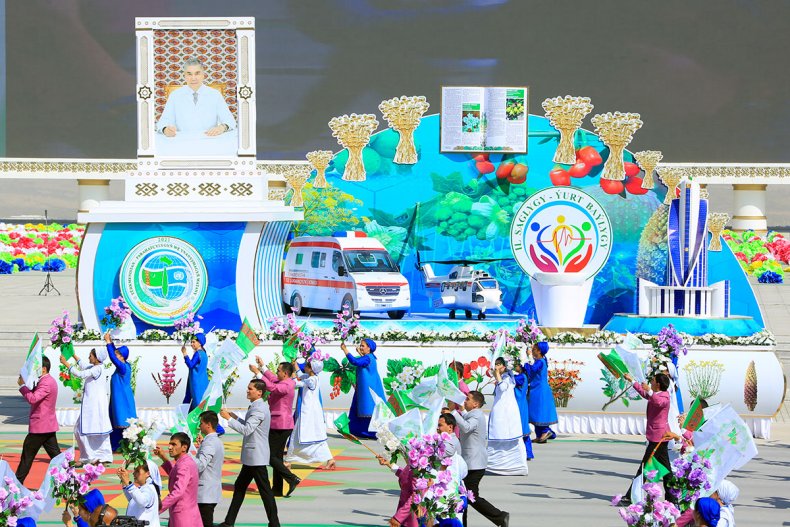 Turkmenistan, military, parade, healthcare