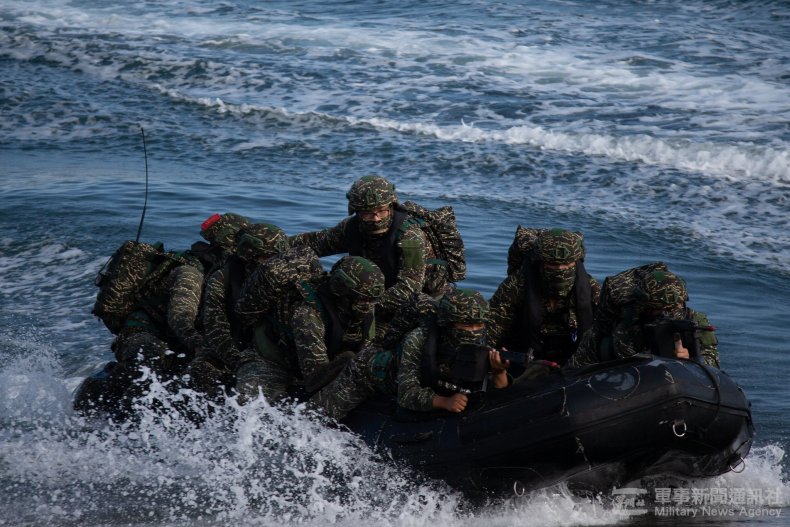 U.S. Marines Train Taiwan Marines In Guam