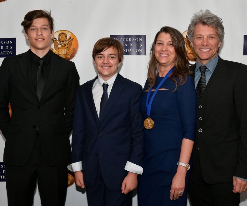 Bon Jovi and family