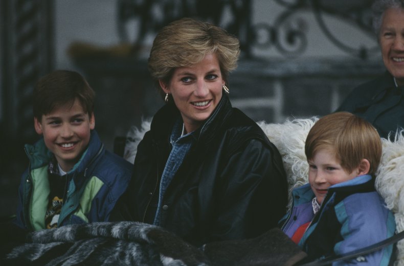 Princesse Diana Prince Harry Prince William