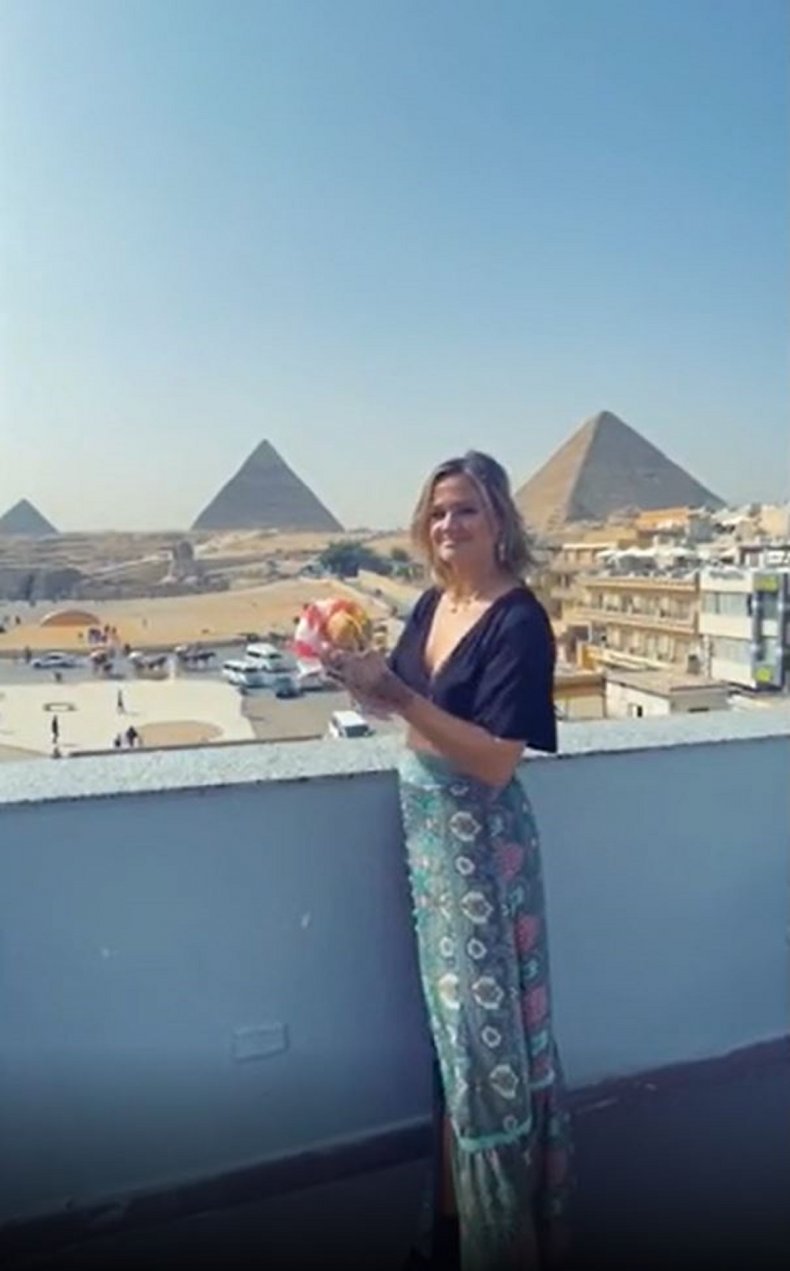 Kimmie Conner at KFC in Egypt.