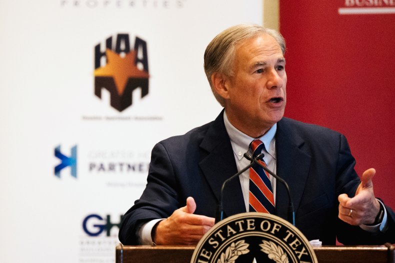 Texas Governor Greg Abbott speaks