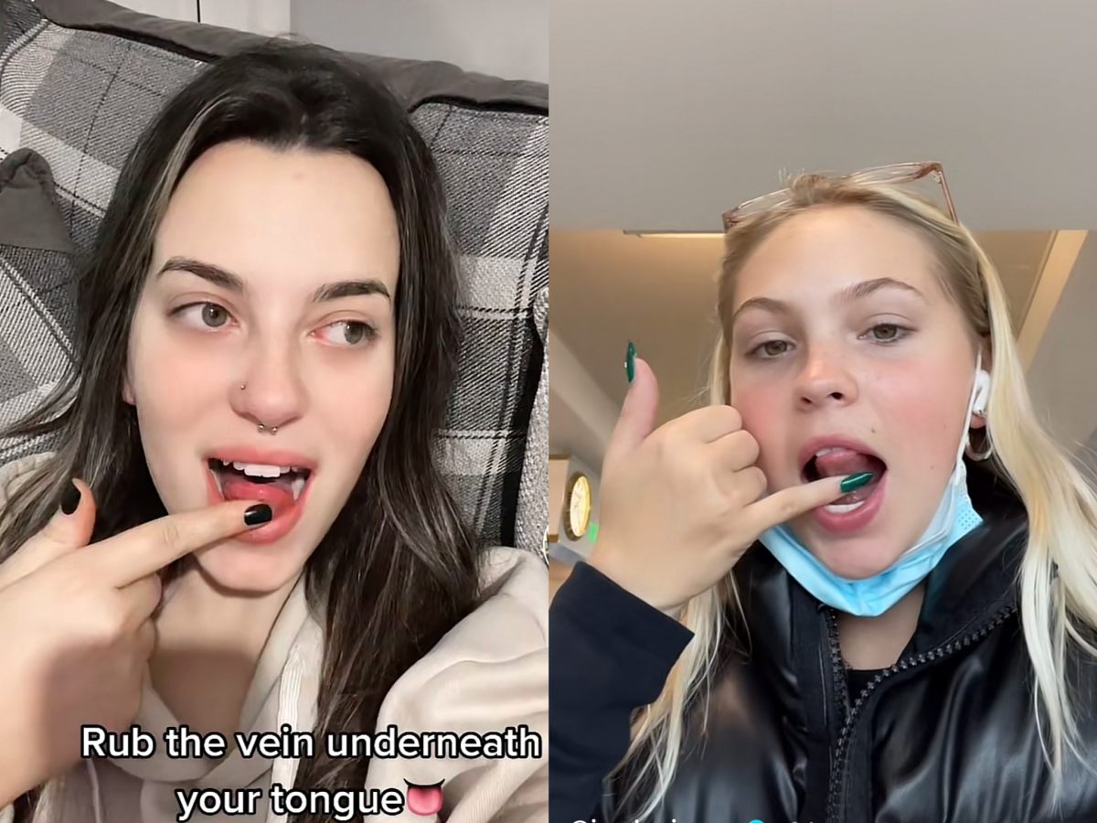 Why Everyone Is Rubbing Underneath Their Tongues on TikTok