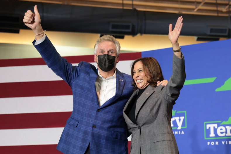 Kamala Harris Terry McAuliffe