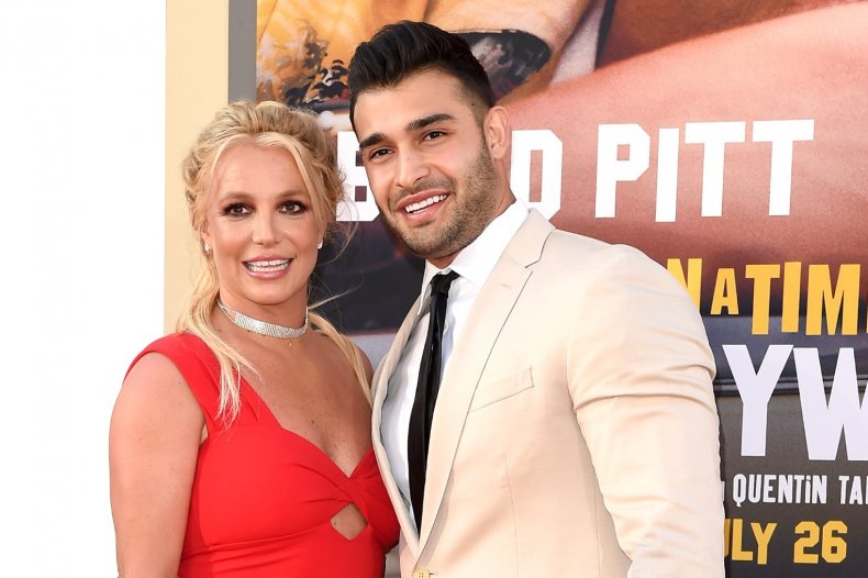 Britney Spears and her fiancé Sam Asghari