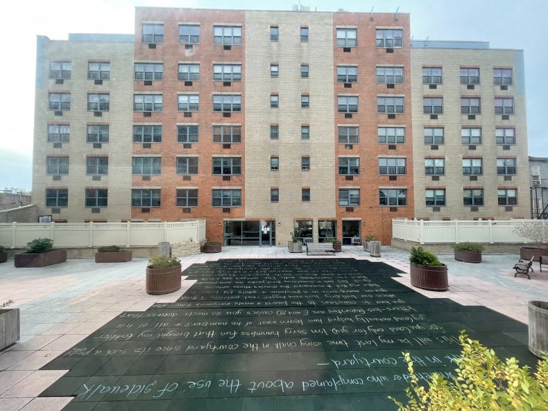 Photo of chalk letter by Ashley Woodfolk