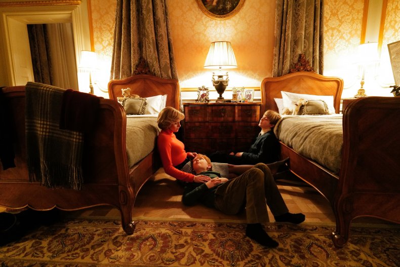 Kristen Stewart as Diana With William, Harry