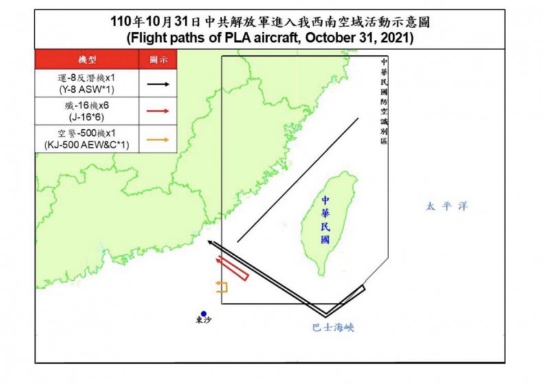 China Military Planes Fly Pincer Around Taiwan China Military Planes Fly Pincer Around Taiwan