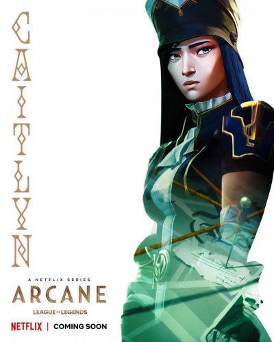 Arcane Caitlyn Character Poster Arcane Caitlyn Character Poster