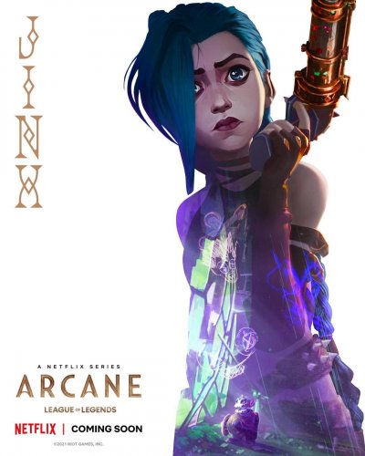 Arcane Jinx Character Poster Arcane Jinx Character Poster