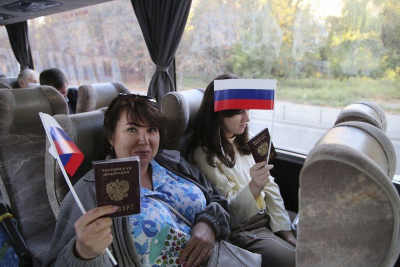 Ukranian Russians in Donetsk