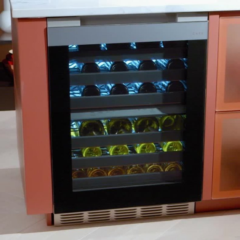 Smart 24 in. 46-Bottle Wine Beverage Cooler 