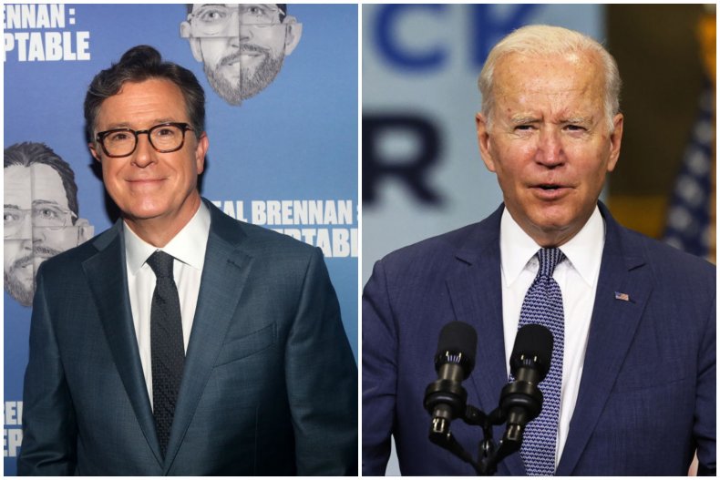 Stephen Colbert said voters rejected Joe Biden