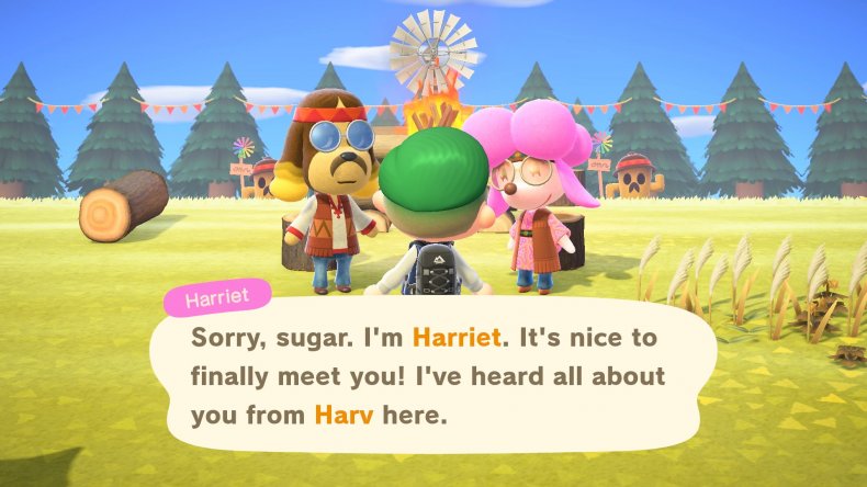 Harvey and Harriet in Animal Crossing