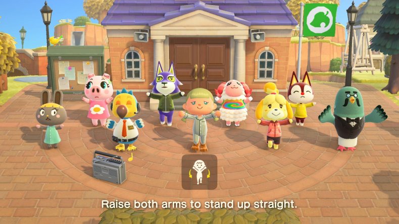 Animal Crossing Stretching Activity