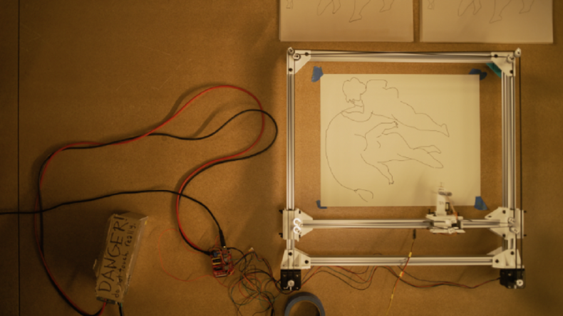 MSCHF's process used a robotic arm.