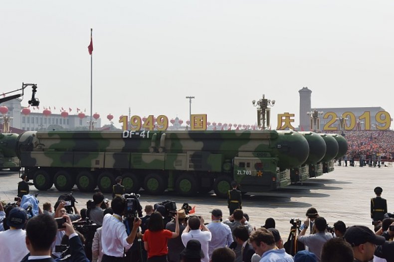 China, military, parade, DF-21, ICBM