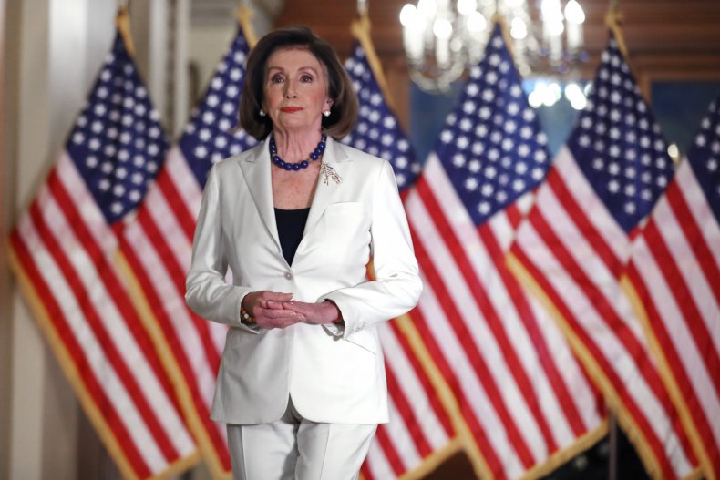 House Leader Nancy Pelosi Speaks To Press