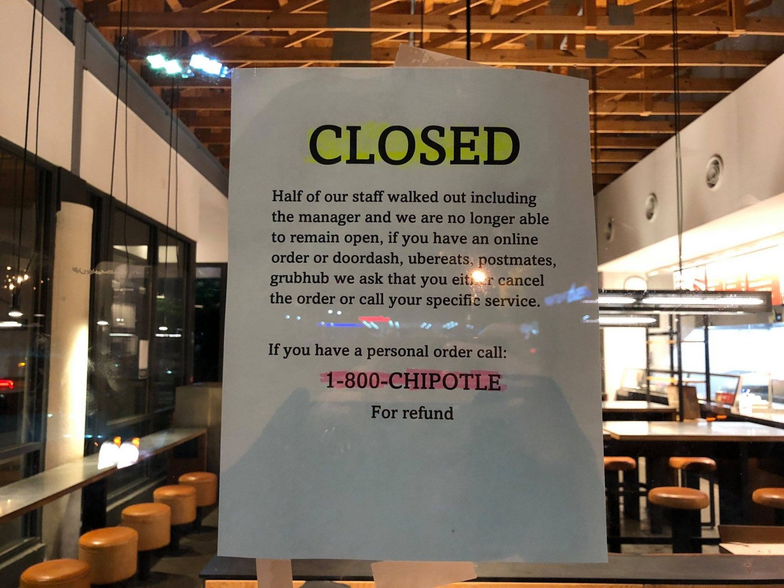 Chipotle In Store Advertisements