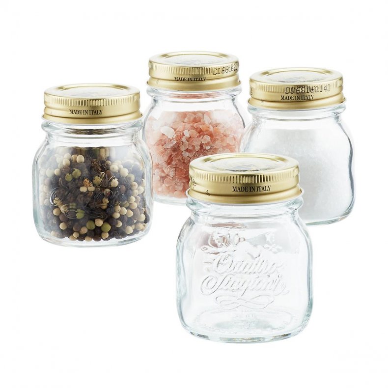 Italian Quattro Stagioni Glass Spice Jar