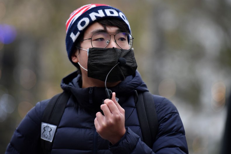 Simon Cheng at Hong Kong protests London