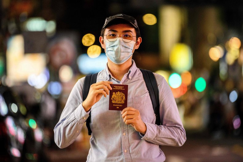 Hong Kong man with BNO passport