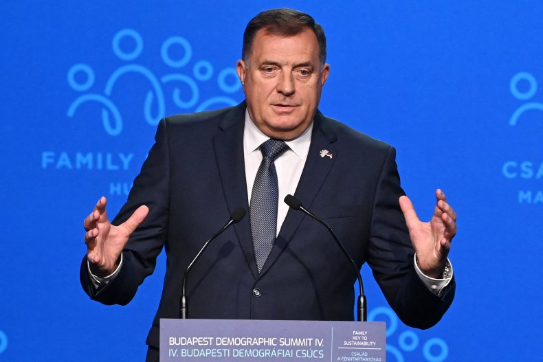 Bosnia Serb leader Milorad Dodik in Hungary