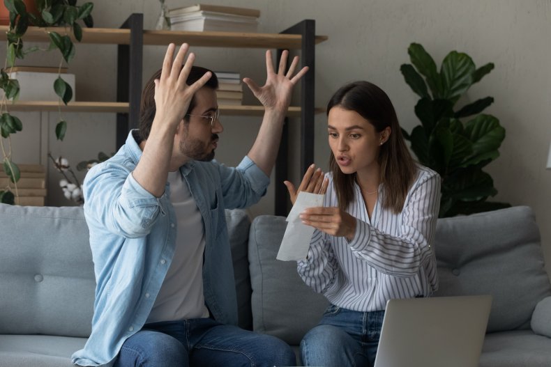 Couple arguing