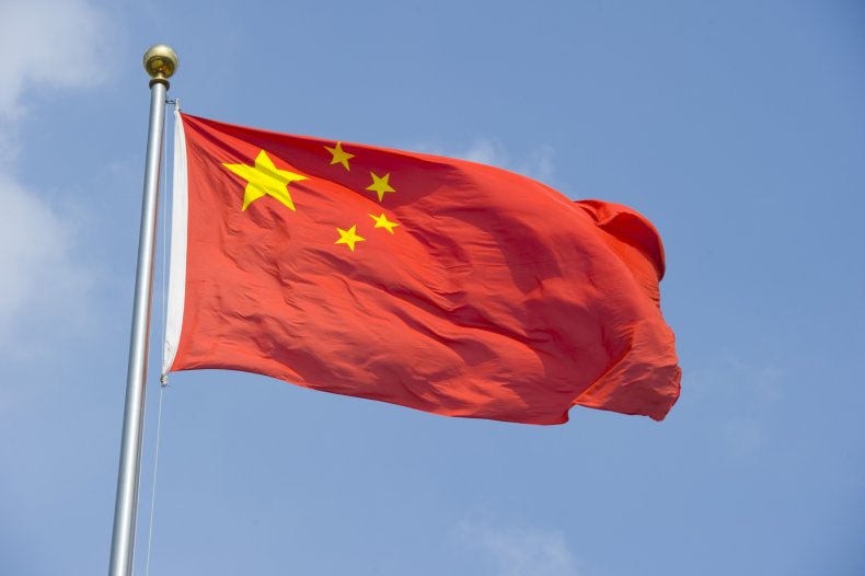 Chinese Flag Flying