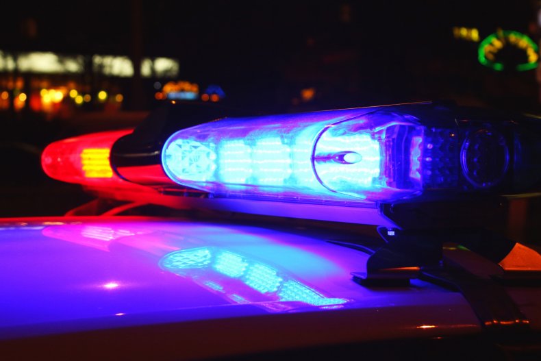 Stock image of police lights