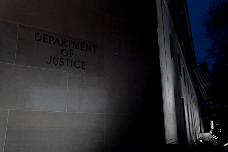 The Department of Justice (DOJ) building on 