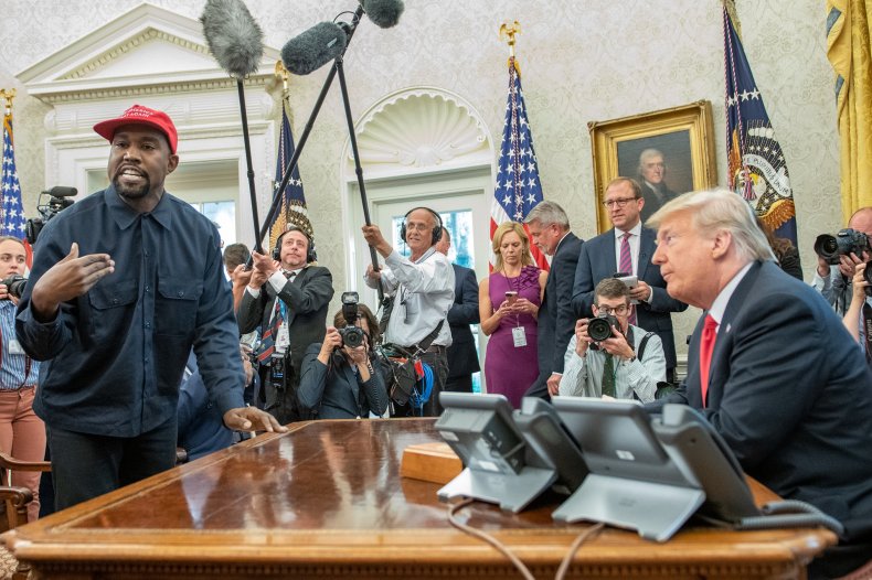 Kanye West and former President Donald Trump