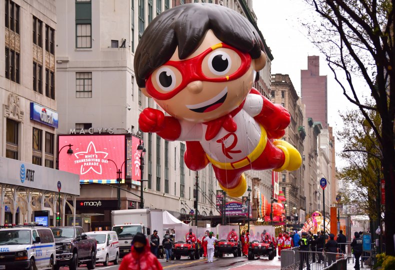 A float at NYC's Thanksgiving Day Parade.