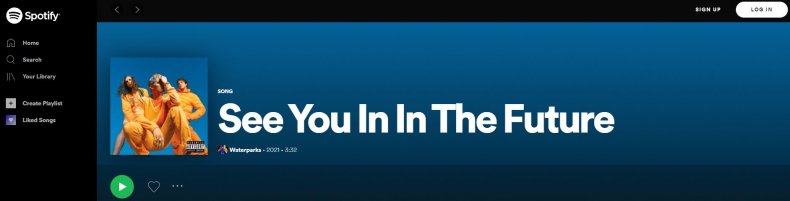 Screengrab of Waterpark's Spotify page.