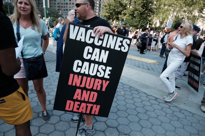 Activists Rally Against New York's COVID-19 Mandates