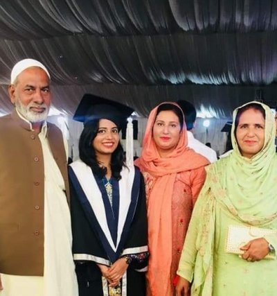 Dr Sidra Saleem and her family 