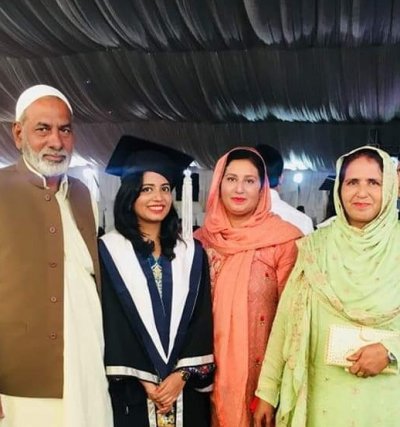 Dr Sidra Saleem and her family Dr Sidra Saleem and her family