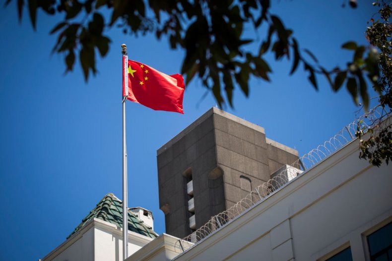 The flag of China