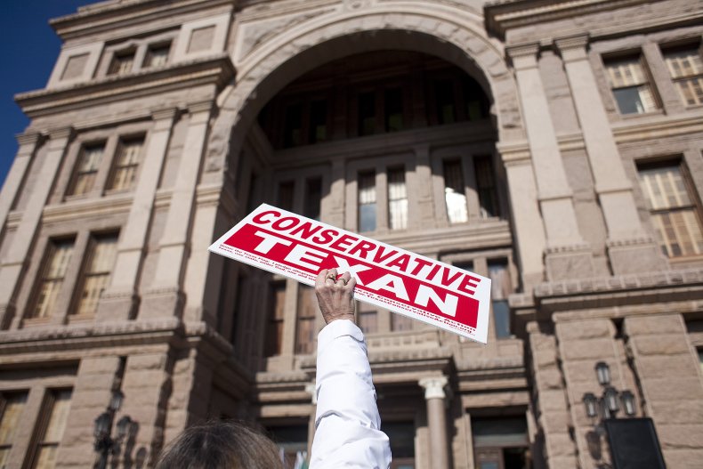 Tea Party Groups Hold Rally At Texas