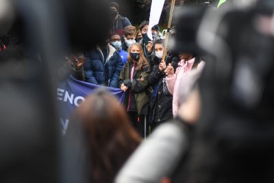 Greta Thunberg protests outside COP26 Greta Thunberg protests outside COP26