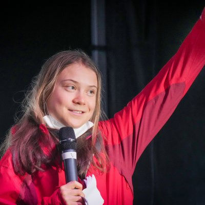 Greta Thunberg protests outside COP26 Greta Thunberg protests outside COP26