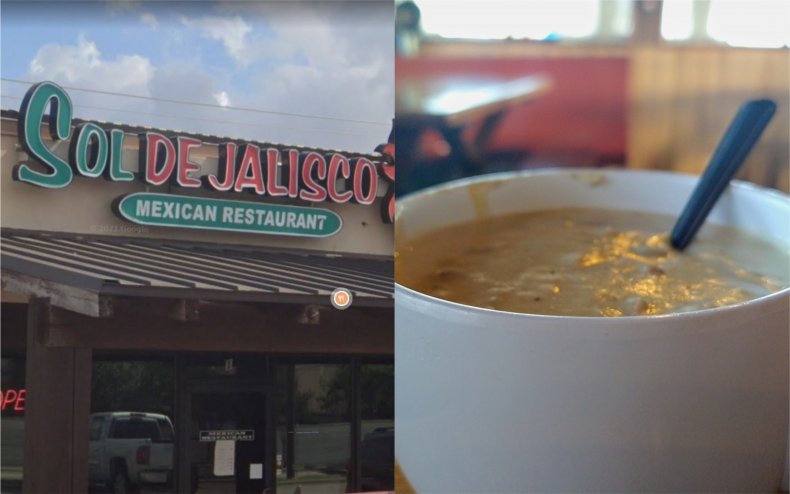 Sol De Jalisco and some soup.