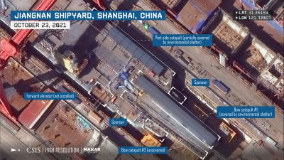 China Prepares to Launch Next Aircraft Carrier China Prepares to Launch Next Aircraft Carrier