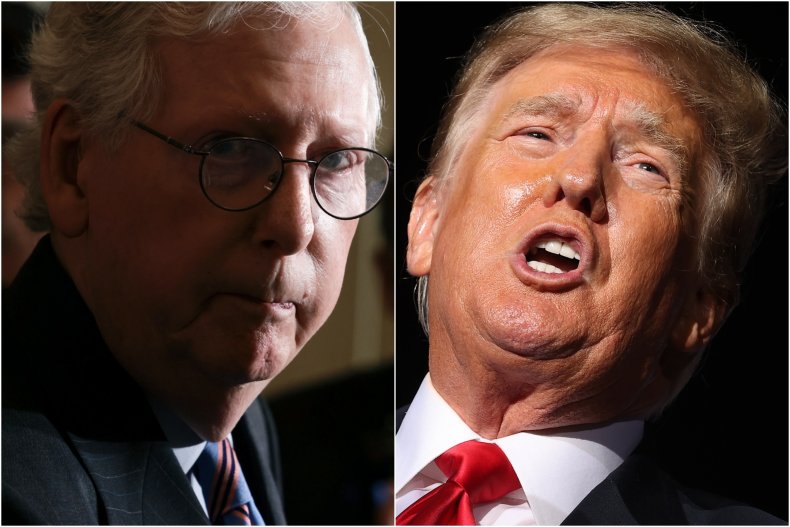 Composite Image Shows McConnell and Trump