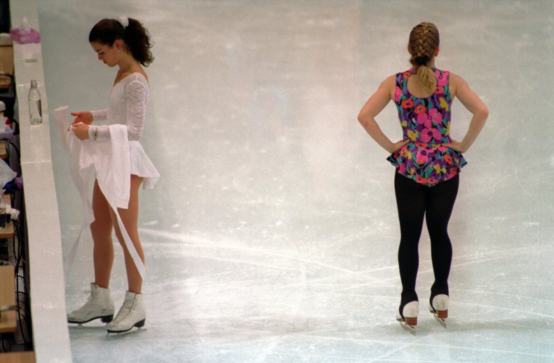 Nancy Kerrigan and Tonya Harding