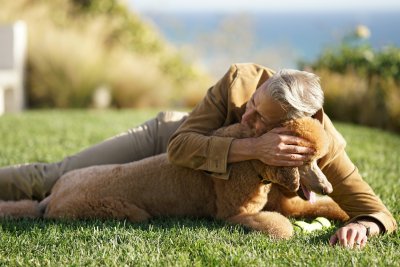 Jeff Goldblum and dog Woody Jeff Goldblum and dog Woody